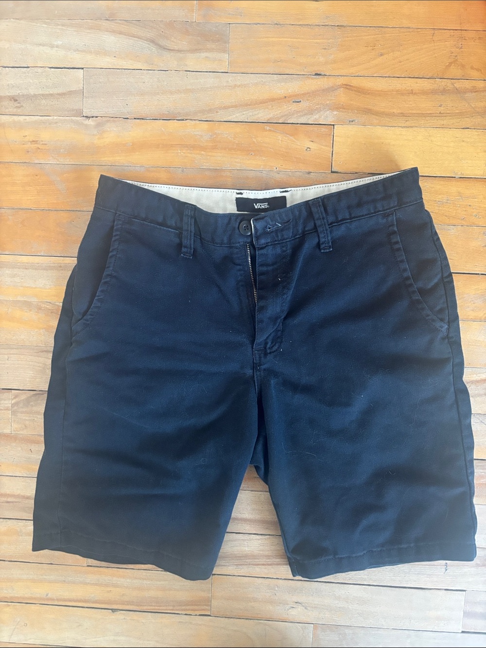 Vans Men’s Dark Navy Flat Front Chino Shorts